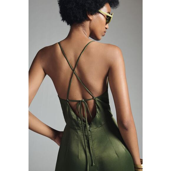 Anthropologie Wide Leg Silky Jumpsuit - Size 10 New - Picture 4 of 6